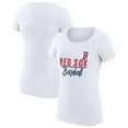 thumbnail image 1 of Women's G-III 4Her by Carl Banks White Boston Red Sox Super-Slim Fit Lightweight Team Graphic T-Shirt, 1 of 3