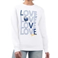 thumbnail image 1 of Women's G-III 4Her by Carl Banks  White Buffalo Sabres Lots Of Love Team Logo Graphic Pullover Sweatshirt, 1 of 3