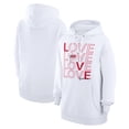 thumbnail image 1 of Women's G-III 4Her by Carl Banks  White Carolina Hurricanes Hockey Love Fleece Pullover Hoodie, 1 of 3