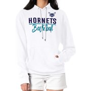 Womens G-III 4Her by Carl Banks White Charlotte Hornets Graphics Fleece Pullover Hoodie