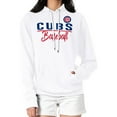 thumbnail image 1 of Women's G-III 4Her by Carl Banks  White Chicago Cubs Team Fleece Pullover Hoodie, 1 of 3