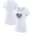 thumbnail image 1 of Women's G-III 4Her by Carl Banks  White Colorado Rockies Super-Slim Fit Lightweight Heart Graphic T-Shirt, 1 of 5