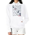 thumbnail image 1 of Women's G-III 4Her by Carl Banks  White Columbus Blue Jackets Hockey Love Fleece Pullover Hoodie, 1 of 3
