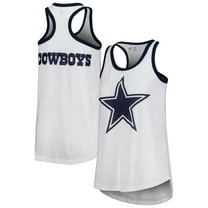 Women's G-III 4Her by Carl Banks White Dallas Cowboys Tater Tank Top