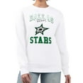 thumbnail image 1 of Women's G-III 4Her by Carl Banks White Dallas Stars Team Logo Tri-Blend Fleece Pullover Sweatshirt, 1 of 3
