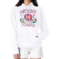 thumbnail image 1 of Women's G-III 4Her by Carl Banks White Detroit Pistons Flowers Team Logo Graphic Fleece Pullover Hoodie, 1 of 2