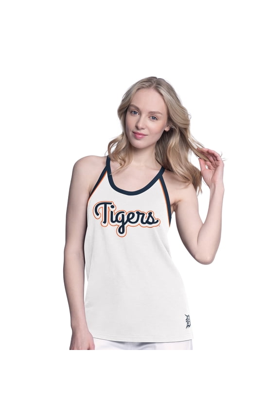 Women's-G-III 4Her by Carl Banks White Detroit Tigers Curveball Tank Top