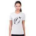 thumbnail image 1 of Women's G-III 4Her by Carl Banks  White Houston Texans Super-Slim Fit Lightweight Subtle Football T-Shirt, 1 of 4