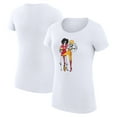 thumbnail image 1 of Women's G-III 4Her by Carl Banks White Kansas City Chiefs Super-Slim Fit Lightweight Football Girls Graphic T-Shirt, 1 of 3