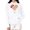 thumbnail image 1 of Women's G-III 4Her by Carl Banks  White Kansas City Chiefs Heart Graphic Fleece Pullover Hoodie, 1 of 5