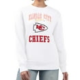 thumbnail image 1 of Women's G-III 4Her by Carl Banks White Kansas City Chiefs Team Logo Graphic Tri-Blend Pullover Sweatshirt, 1 of 3