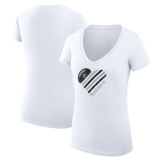 Las Vegas Raiders NFL Womens Team Stripe Property of V-Neck T-Shirt