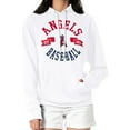 thumbnail image 1 of Women's G-III 4Her by Carl Banks White Los Angeles Angels City Graphic Pullover Hoodie, 1 of 5
