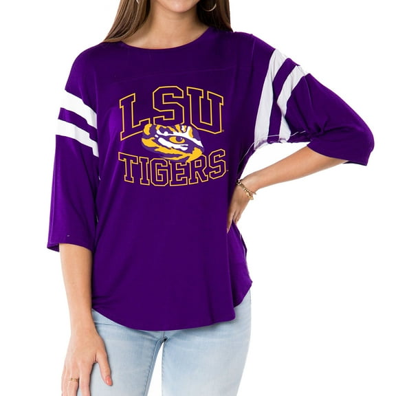 Women's Purple LSU Tigers Abigail Jersey T-Shirt