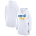 thumbnail image 1 of Women's G-III 4Her by Carl Banks  White Los Angeles Chargers Graphic Fleece Pullover Hoodie, 1 of 3