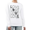 thumbnail image 1 of Women's G-III 4Her by Carl Banks  White Los Angeles Kings Lots Of Love Team Logo Graphic Pullover Sweatshirt, 1 of 3