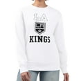 thumbnail image 1 of Women's G-III 4Her by Carl Banks White Los Angeles Kings Team Logo Tri-Blend Fleece Pullover Sweatshirt, 1 of 3