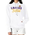 thumbnail image 1 of Women's G-III 4Her by Carl Banks White Los Angeles Lakers Graphics Fleece Pullover Hoodie, 1 of 3