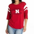 thumbnail image 1 of Women's Scarlet Nebraska Huskers Abigail Jersey T-Shirt, 1 of 2