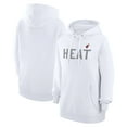 thumbnail image 1 of Women's G-III 4Her by Carl Banks  White Miami Heat Dot Print Pullover Hoodie, 1 of 3