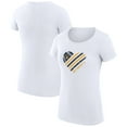 thumbnail image 1 of Women's G-III 4Her by Carl Banks  White Milwaukee Brewers Super-Slim Fit Lightweight Heart Graphic T-Shirt, 1 of 5