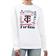 thumbnail image 1 of Women's G-III 4Her by Carl Banks White Minnesota Twins Collage Team Graphic Fleece Pullover Hoodie, 1 of 3