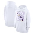 thumbnail image 1 of Women's G-III 4Her by Carl Banks  White Minnesota Vikings Love Graphic Pullover Hoodie, 1 of 5