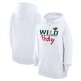 thumbnail image 1 of Women's G-III 4Her by Carl Banks  White Minnesota Wild Team Fleece Pullover Hoodie, 1 of 3