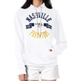 thumbnail image 1 of Women's G-III 4Her by Carl Banks White Nashville Predators City Graphic Fleece Pullover Hoodie, 1 of 3