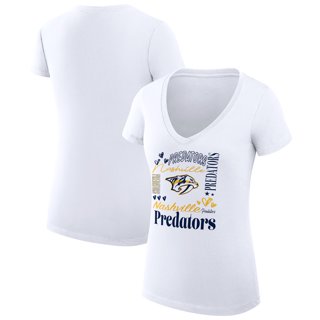 Outerstuff Nashville Predators Girls V-Neck T-Shirt - Junior Team Logo Shirt