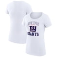 thumbnail image 1 of Women's G-III 4Her by Carl Banks White New York Giants Team Logo Graphic Fitted T-Shirt, 1 of 5