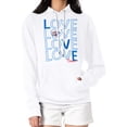 thumbnail image 1 of Women's G-III 4Her by Carl Banks  White Oklahoma City Thunder Basketball Love Fleece Pullover Hoodie, 1 of 3