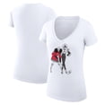 thumbnail image 1 of Women's G-III 4Her by Carl Banks White Ottawa Senators Super-Slim Fit Lightweight Hockey Girls V-Neck T-Shirt, 1 of 3