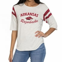Women's Gray Arkansas Razorbacks Sabrina Jersey T-Shirt