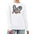 thumbnail image 1 of Women's G-III 4Her by Carl Banks White Philadelphia Flyers Animal Print Heart Fleece Pullover Sweatshirt, 1 of 2