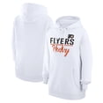 thumbnail image 1 of Women's G-III 4Her by Carl Banks  White Philadelphia Flyers Team Fleece Pullover Hoodie, 1 of 3