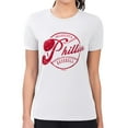 thumbnail image 1 of Women's G-III 4Her by Carl Banks  White Philadelphia Phillies Super-Slim Fit Lightweight Distressed Baseball Team, 1 of 2