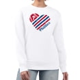 thumbnail image 1 of Women's G-III 4Her by Carl Banks White Philadelphia Phillies Heart Logo Fleece Pullover Sweatshirt, 1 of 3