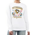 thumbnail image 1 of Women's G-III 4Her by Carl Banks White Pittsburgh Penguins Flower Logo Pullover Sweatshirt, 1 of 2