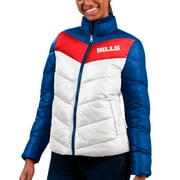 G-III APPAREL Women's G-III 4Her by Carl Banks White/Royal Buffalo Bills New Star Quilted Full-Zip Jacket