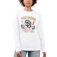 thumbnail image 1 of Women's G-III 4Her by Carl Banks White San Diego Padres Flowers Graphic Pullover Sweatshirt, 1 of 2