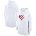 thumbnail image 1 of Women's G-III 4Her by Carl Banks  White San Francisco 49ers Heart Graphic Fleece Pullover Hoodie, 1 of 5