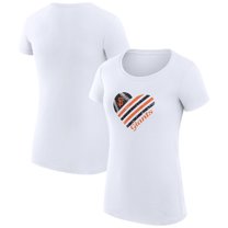 Women's G-III 4Her by Carl Banks White San Francisco Giants Super-Slim Fit Lightweight Heart Graphic T-Shirt