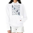 thumbnail image 1 of Women's G-III 4Her by Carl Banks  White Seattle Kraken Hockey Love Fleece Pullover Hoodie, 1 of 3