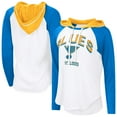 thumbnail image 1 of Women's G-III 4Her by Carl Banks  White St. Louis Blues MVP Hooded Long-Sleeve T-Shirt, 1 of 3
