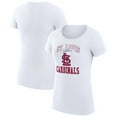 thumbnail image 1 of Women's G-III 4Her by Carl Banks White St. Louis Cardinals Super-Slim Fit Lightweight Team Logo Graphic T-Shirt, 1 of 4