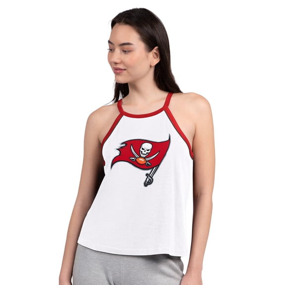 Women's G-III 4Her by Carl Banks White Tampa Bay Buccaneers Redemption Win Tank Top