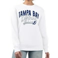 thumbnail image 1 of Women's G-III 4Her by Carl Banks  White Tampa Bay Lightning Filigree Team Graphic Fleece Pullover Sweatshirt, 1 of 3