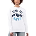 thumbnail image 1 of Women's G-III 4Her by Carl Banks White Tampa Bay Rays Team Logo Fleece Pullover Sweatshirt, 1 of 4