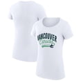 thumbnail image 1 of Women's G-III 4Her by Carl Banks White Vancouver Canucks Filigree Logo Fitted T-Shirt, 1 of 3